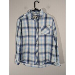 Idyllwind Miranda Lambert Shirt Women XS Blue‎ Plaid Flannel Western Snap Button